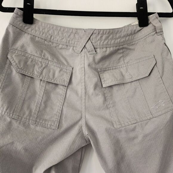 Horny Toad gray pin‎ striped Bermuda shorts womens size 4 - Picture 4 of 6